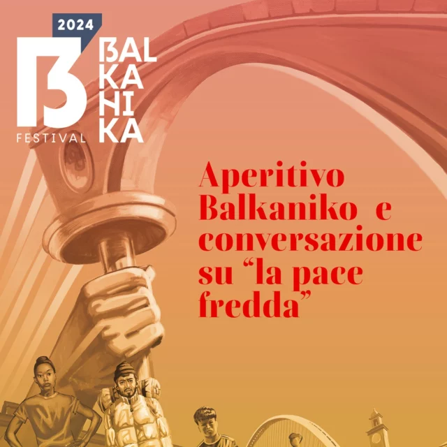 MARTEDì 19 NOVEMBRE ORE 19 – LABART Casa di Quartiere
Parco Santa Maria – Via Roma
--
APERITIVO BALKANIKO e CONVERSAZIONE SU “LA PACE FREDDA"
“La pace è fredda perché la guerra è ancora calda. Basta esaminare l’apartheid nel sistema scolastico e il rifiuto di una memoria almeno solidale e rispettosa” (Riccardo Noury). 
Dall’altra parte del Mare Adriatico gli accordi di Dayton (1995) hanno fermato la guerra ma non hanno costruito la pace in una zona prigioniera di nazionalismi e povertà.
Ne parliamo con Andrea Cortesi (Iscos), Tàmara Cvetkovic (Iscos) e Pierluigi Tedeschi
--
Aperitivo organizzato dall’Associazione Via Roma Zero